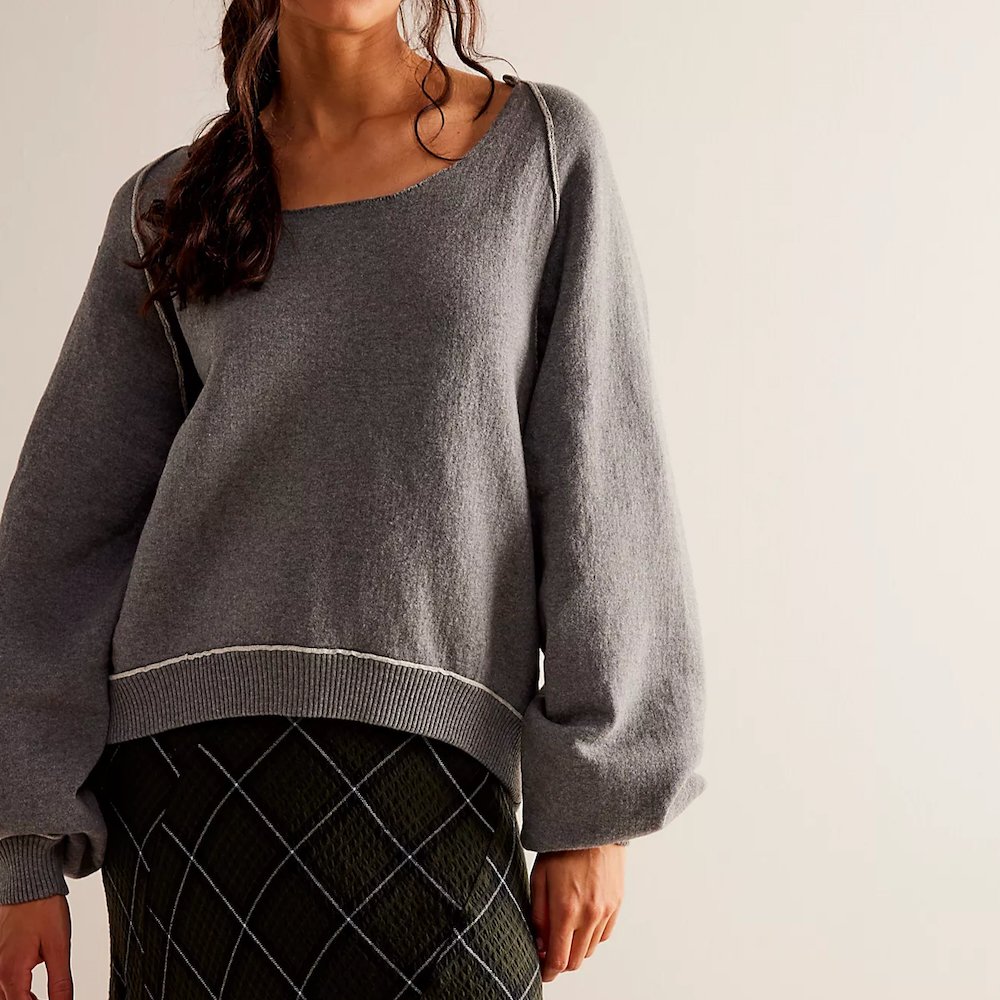 Flattering sweatshirt hotsell